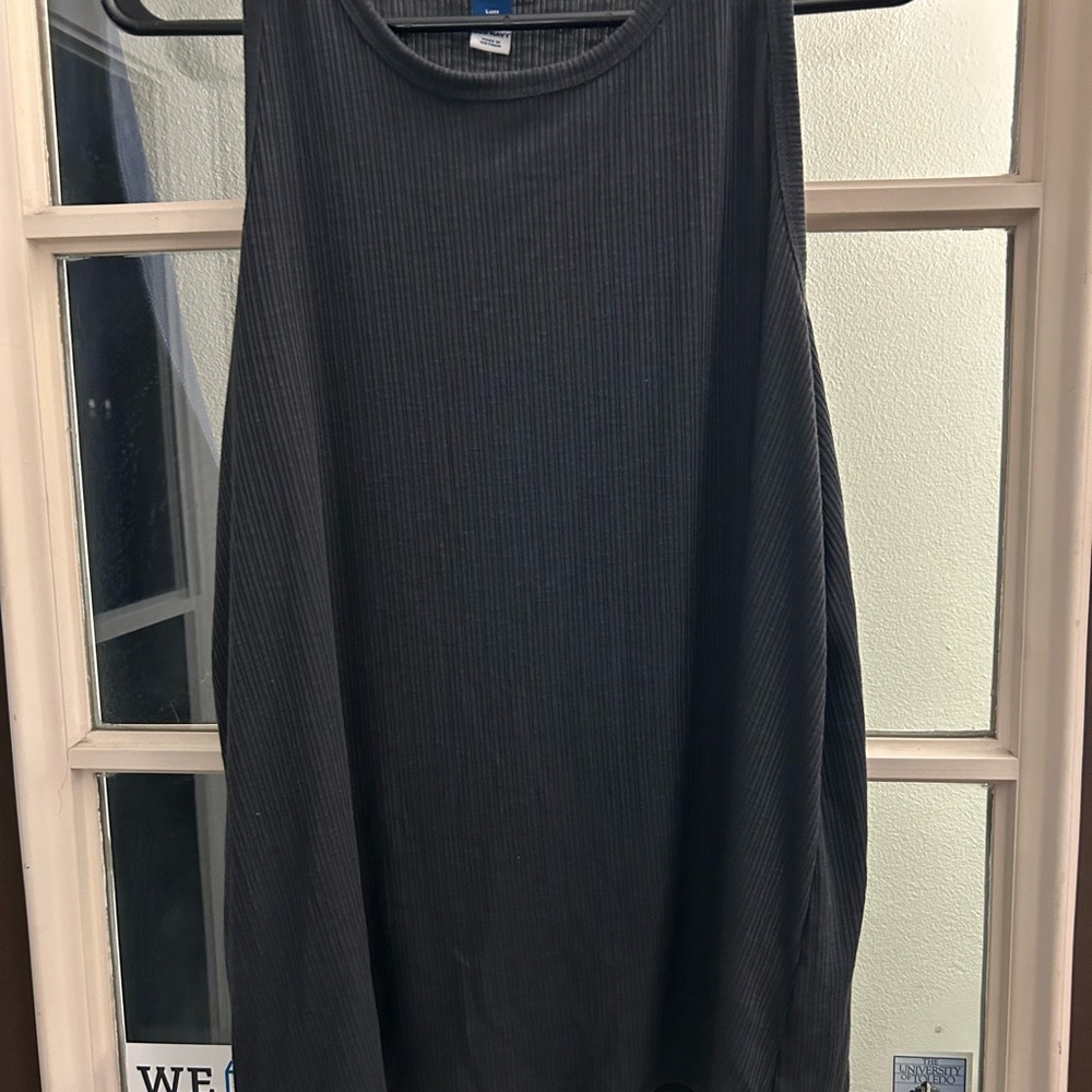 Old Navy Luxe gray ribbed tank